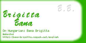 brigitta bana business card